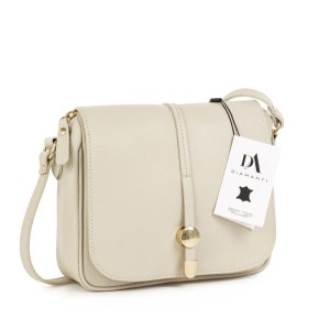 Geanta dama de umar din piele naturala DiAmanti Primula Beige